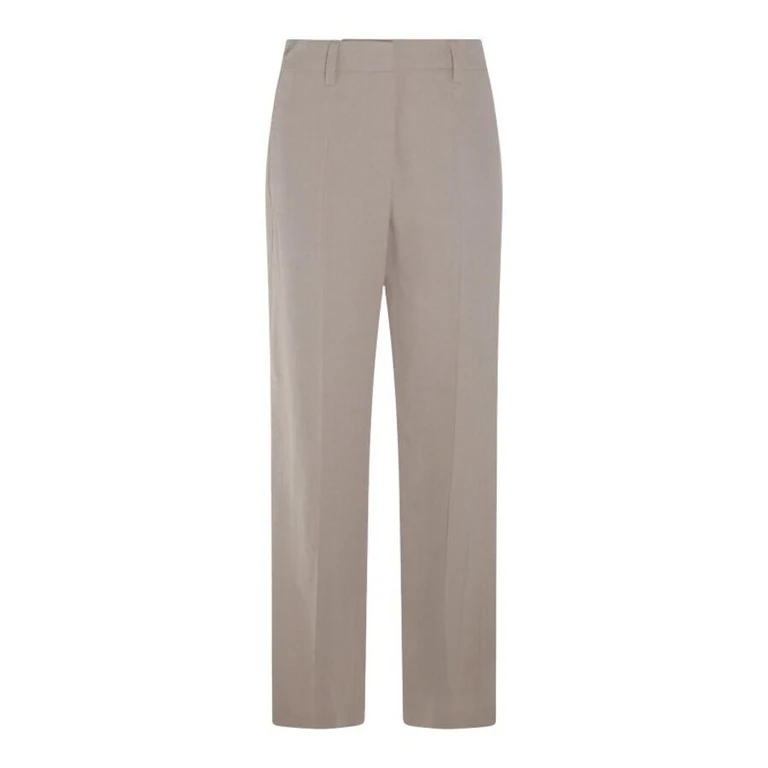 Wolight Beige Straight Trousers