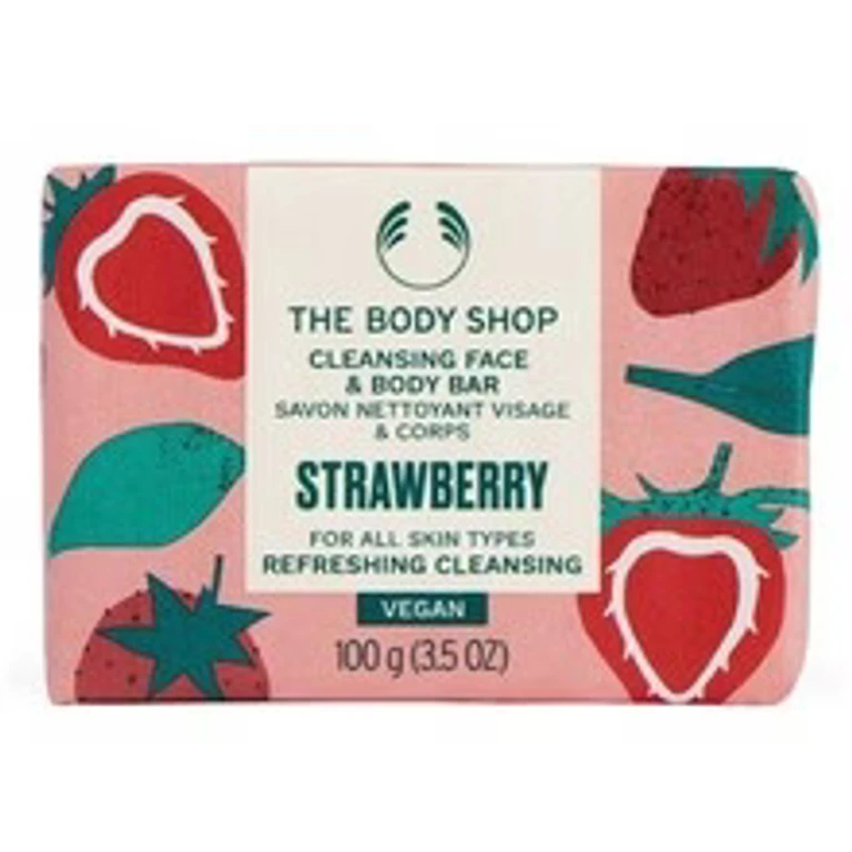 Strawberry solid face and body cleanser 100g