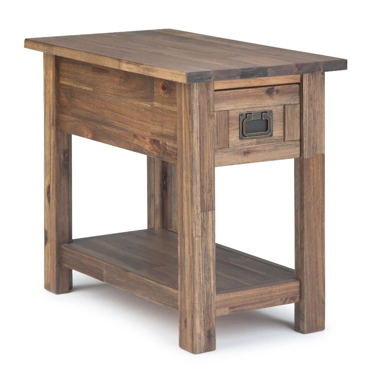 Benjamin Warm Acorn Brown Narrow Side Table