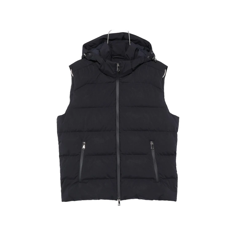 Gilet mit Reißverschluss und Kapuze