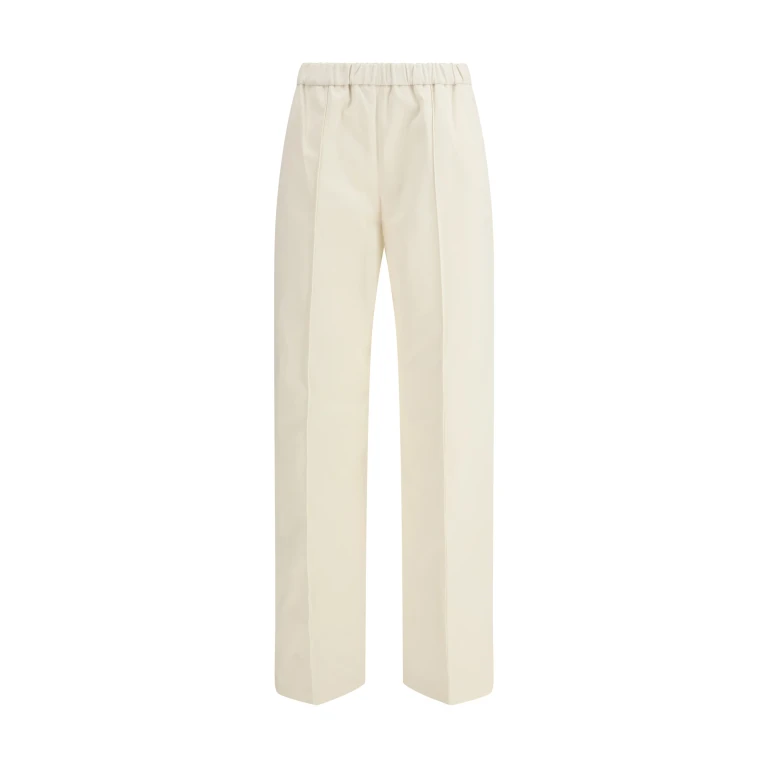 Trousers Cotton Gabardine Cream
