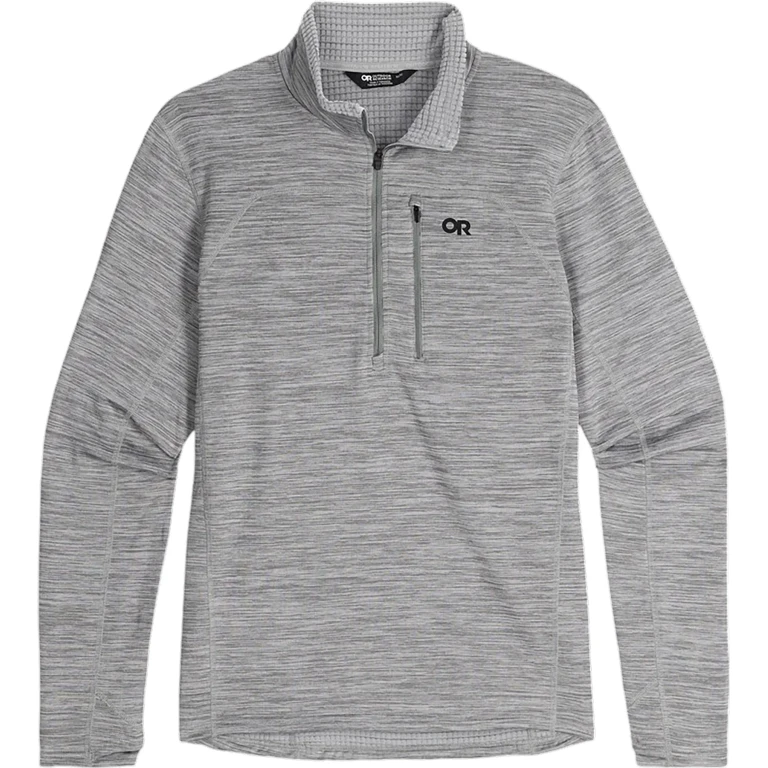 Vigor Grid Fleece Half Zip Base Layer Top - Men's