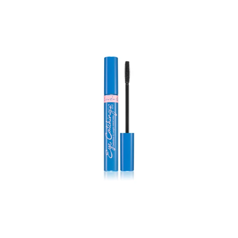 Catching mascara for lengthened and separated lashes