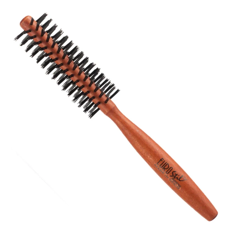 Circular wooden brush Eurostil 12 mm in nylon 1 pc.