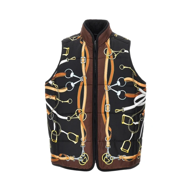 Silk and cotton twill reversible vest Woman 38