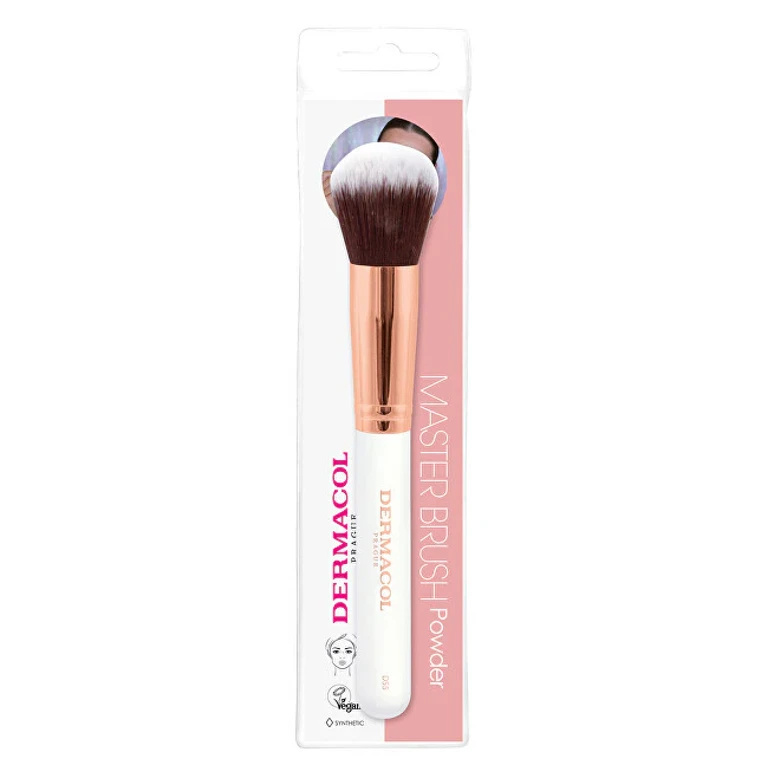 Rose Gold D55 Cosmetic Powder Brush