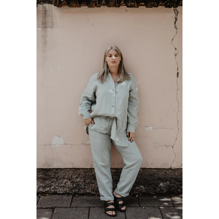 Linen pants Malmo XS Sage Green