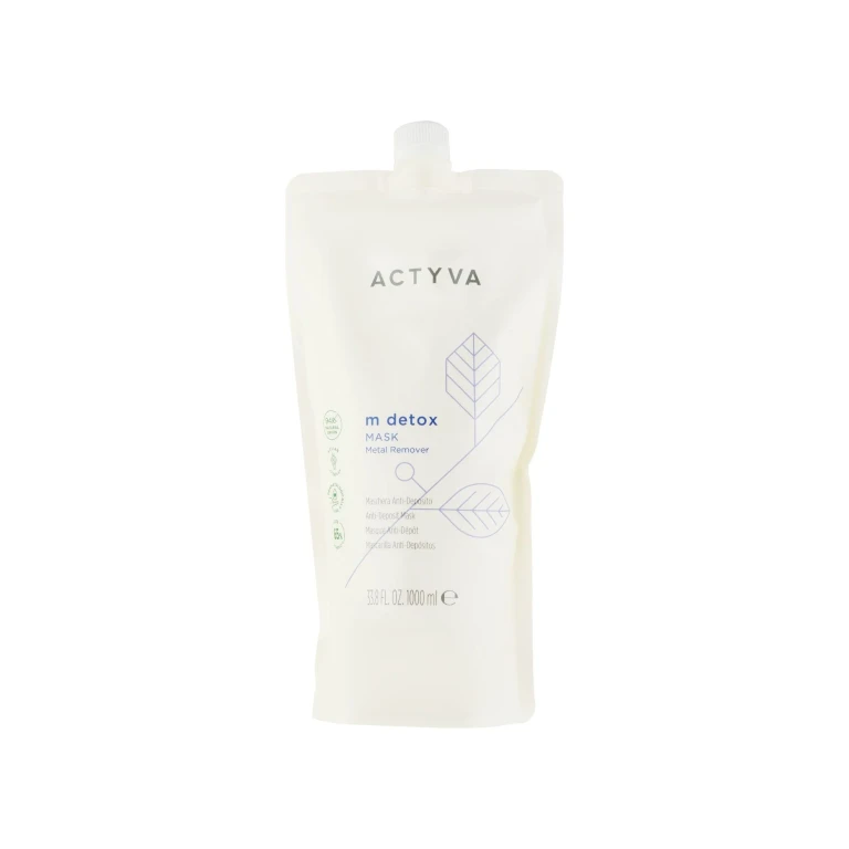 Actyva M Detox Rimuovi Metalli Maschera Busta Ricarica 1000ml — Maschera capelli