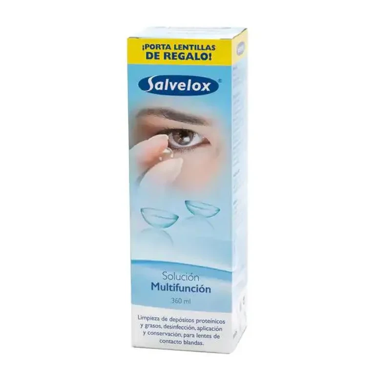 Multifunctional solution for contact lenses Salvelox