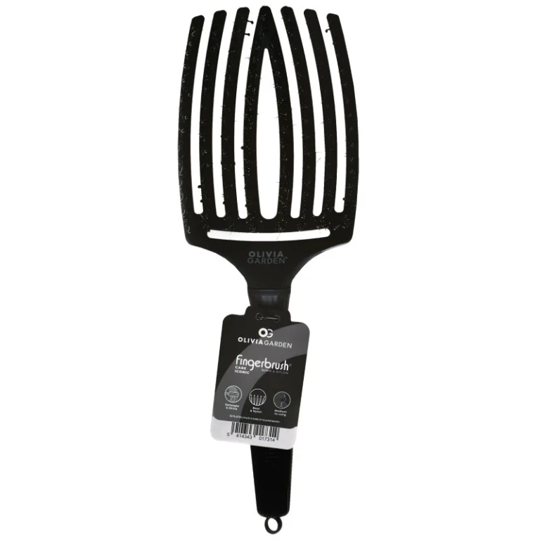 Finger brush Olivia Garden, black, large