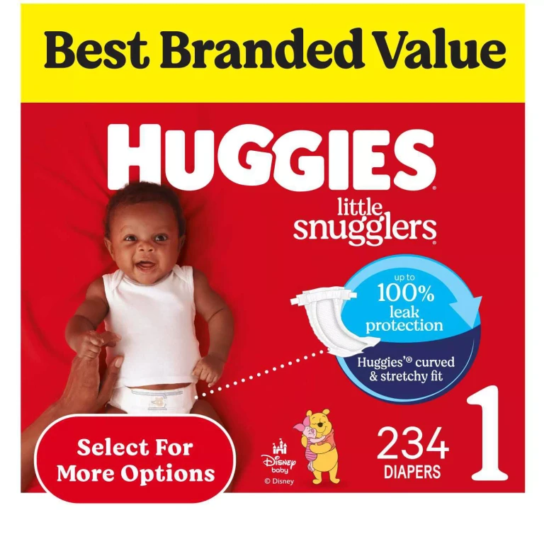 Little Snugglers Baby Diapers, Size 1:- Size 1, 8-14 lbs., 234 ct.