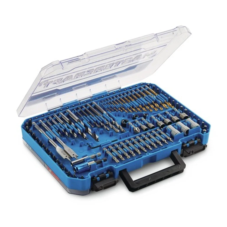 CTI0540294 350-Piece Titanium Drill Drive and Fastening Bit Set for Wood/Metal/Plastic/Masonry