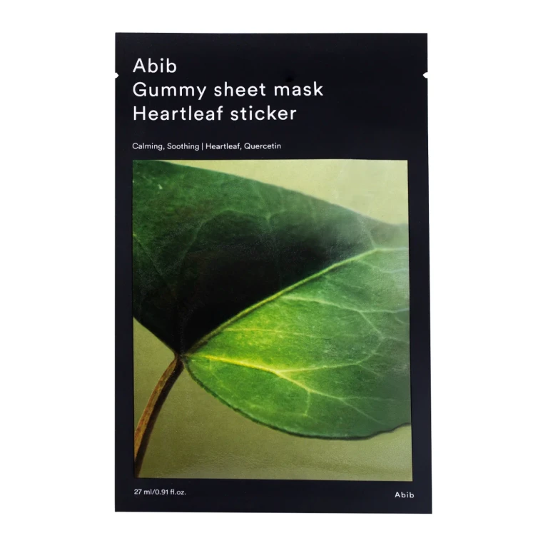 Gummy Heartleaf Sticker Moisturizing Sheet Mask 27ml