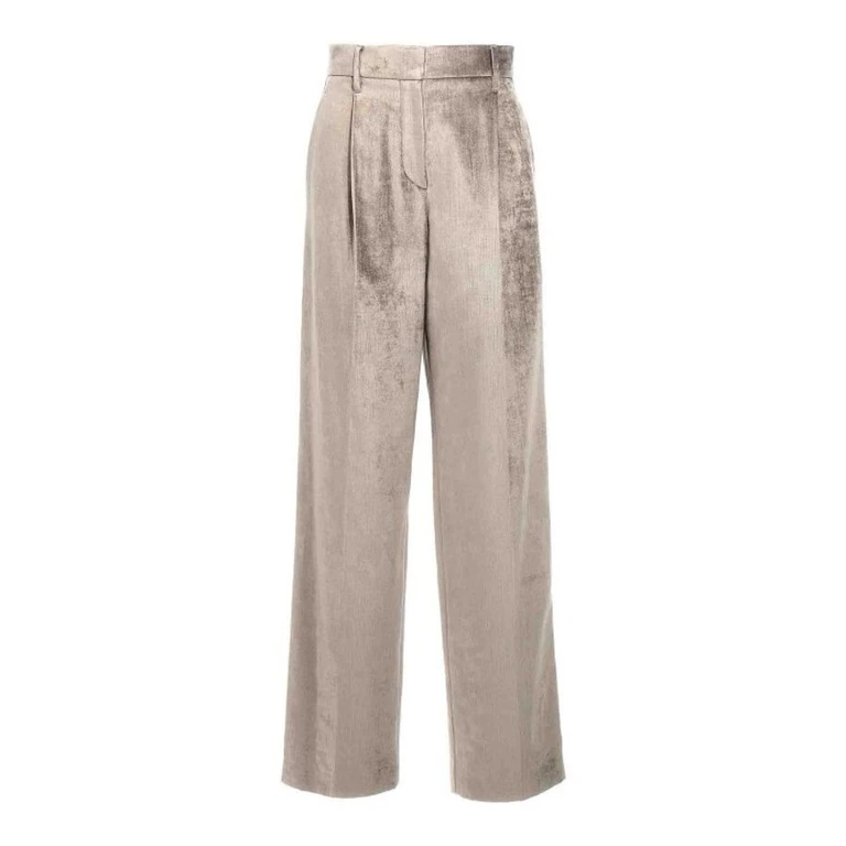 Wolight Beige Wide Leg Trousers