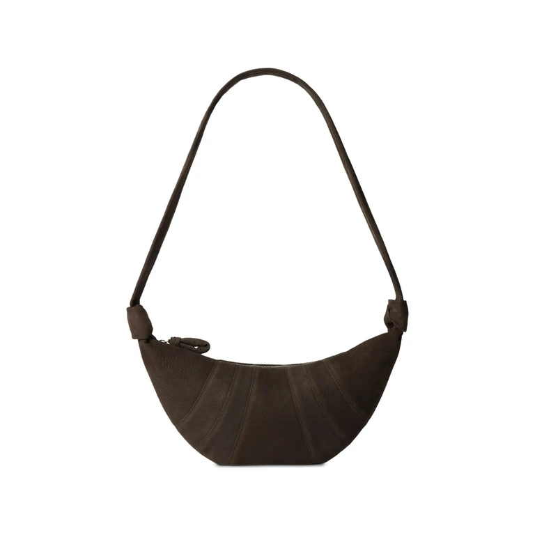 Lemaire Medium Croissant Bag In Alpaca Nubuck