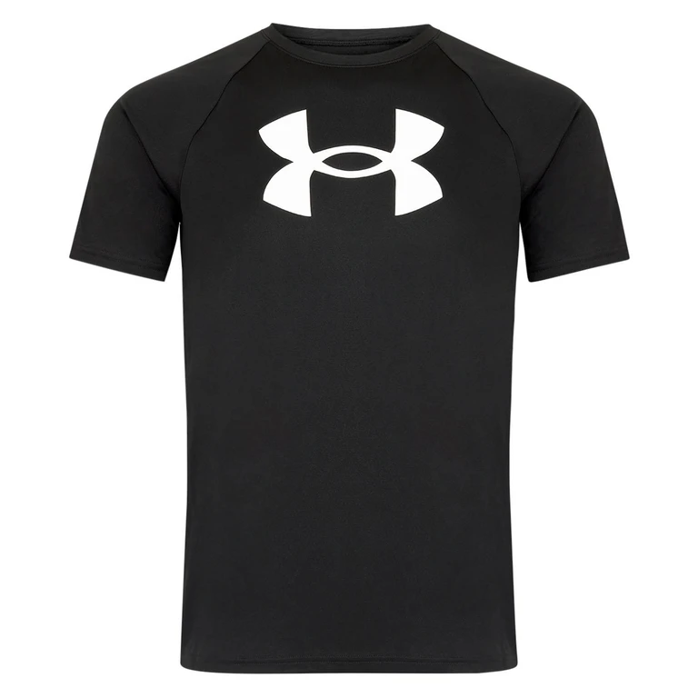 Boys Tech Big Logo Short Sleeve Tee Black/White S:- Black/White, SM