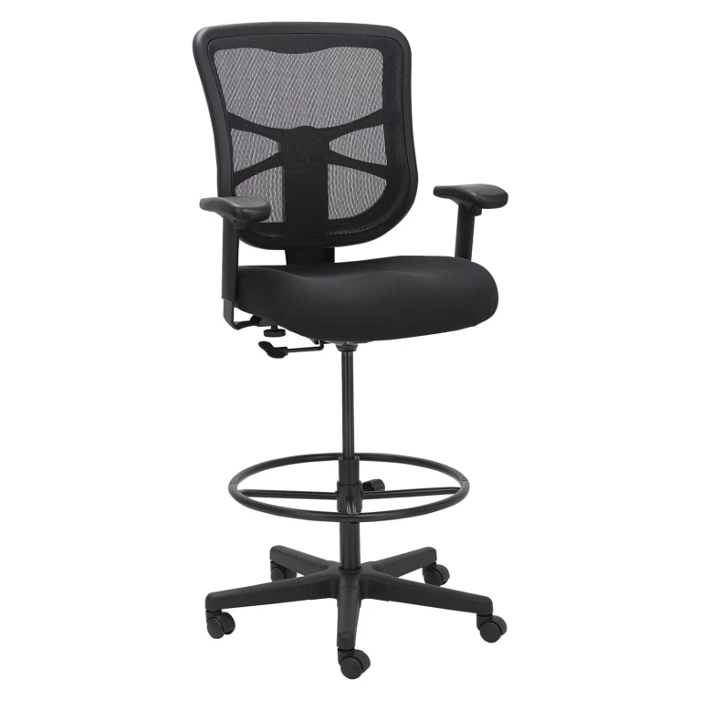 Elusion Series Mesh Stool, Supports Up to 275 lb. (Black)