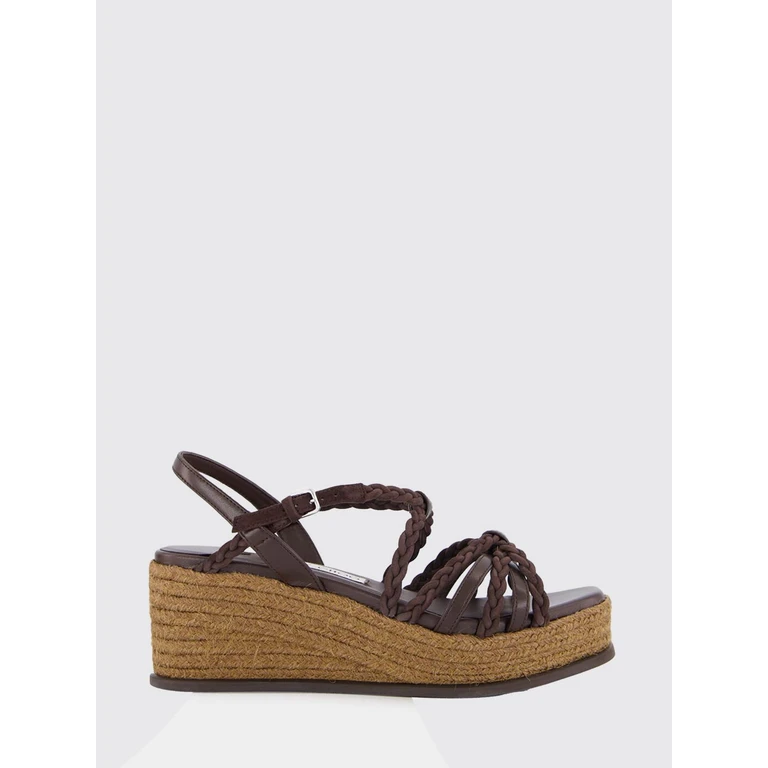 Nyra Woven Suede and Leather Wedge Sandal (NYRA60ZKN27904)