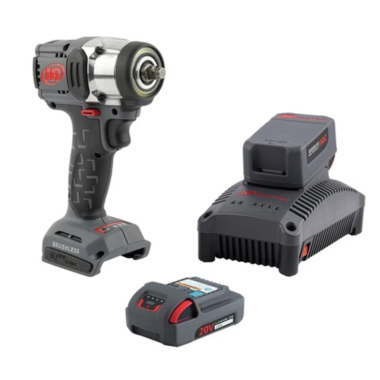 IQV20 20V Lithium-Ion Brushless 3/8 in. Square Drive Cordless Compact Impact Wrench Kit (2.5 Ah/5.6 Ah)