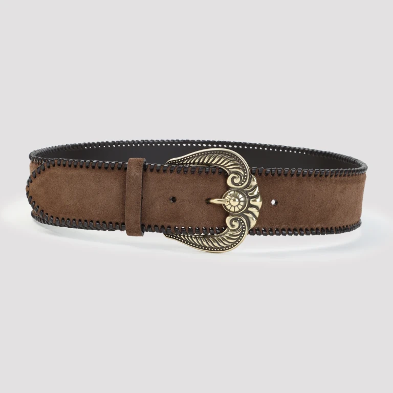 Paisley Suede Belt