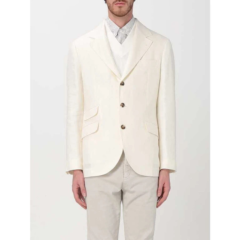 Off White Linen Wool Blazer
