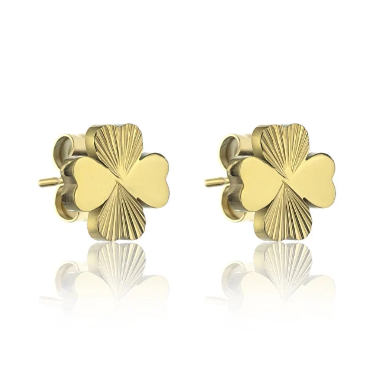 Macie Clover Earrings Gold Plated Ewe24012G