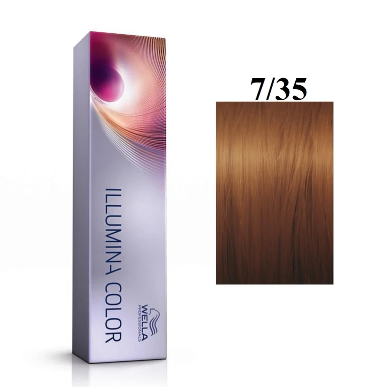 Professionals Illumina Color Permanent Hair Dye 7/35 Medium Golden Mahogany Blonde 60 ml