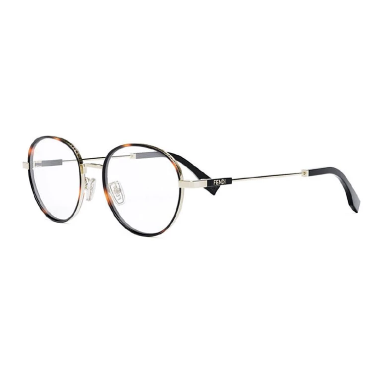 Ladies Black Round Eyeglass Frames FE50052U 032