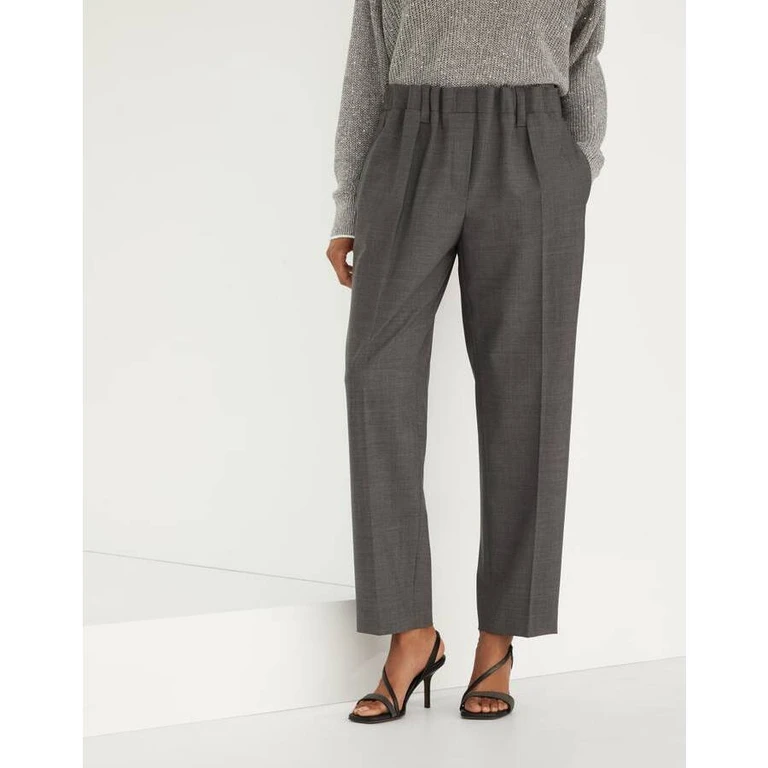 Wogrey Wool Relaxed Trousers