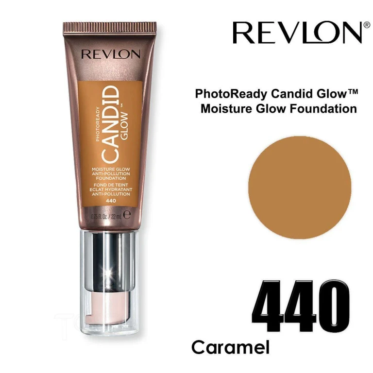 photoready candid glow foundation caramel 440
