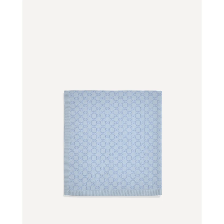 GG Monogram wool Blanket for Baby Boy UNI