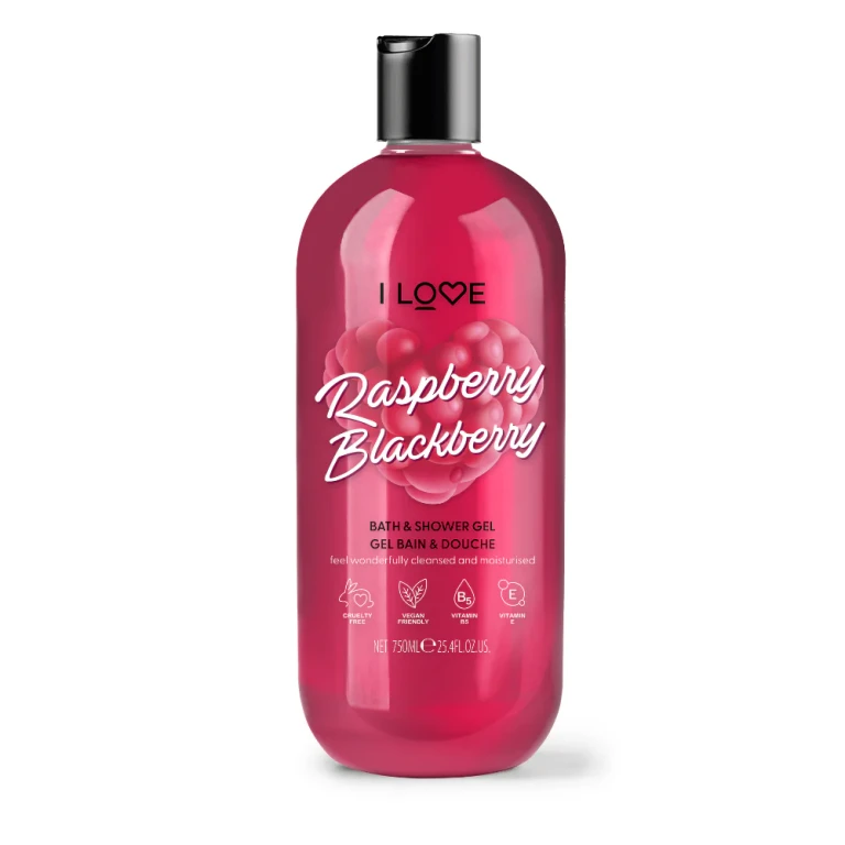 Raspberry & Blackberry Shower Gel Moisturizing for All Skin Types 750 ml