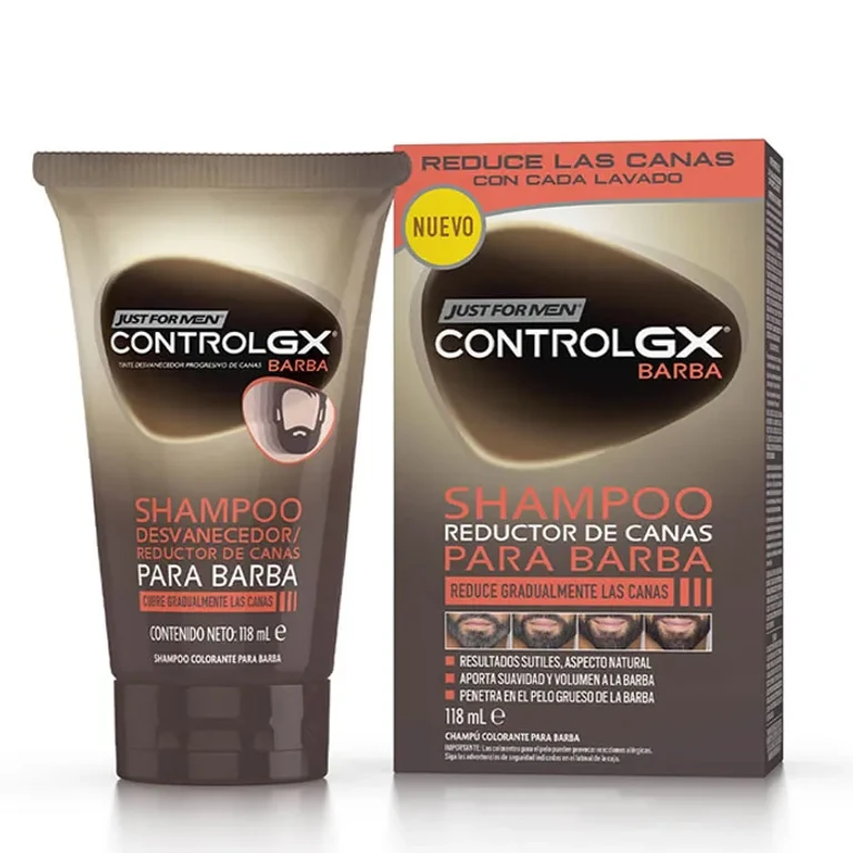 shampoo Control Gx Barbe Grey Hair Reducer 118ml