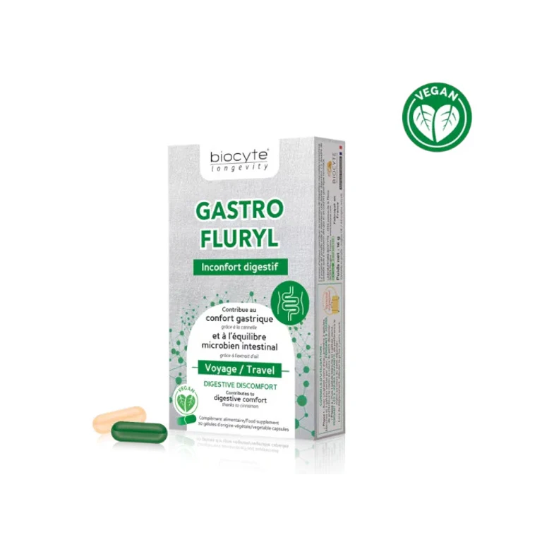 Longevity Gastro Fluryl Digestive Discomfort 30 capsules