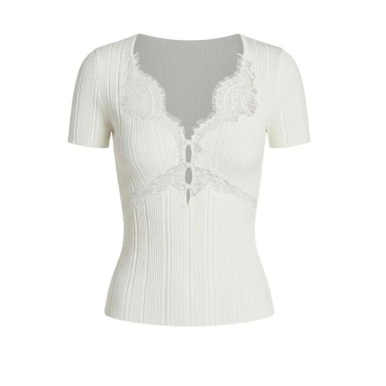 Self Portrait Top - Blanc (SS26171TWHITE)