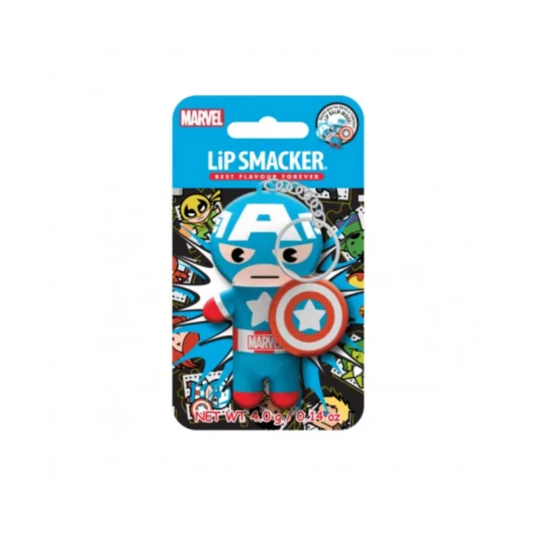 Lip Smaker Marvel Captain America Red White & Blue-Berry Lip Balm 4Gr