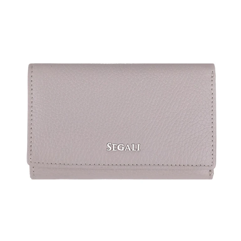 Women's Gray Leather Wallet 7074