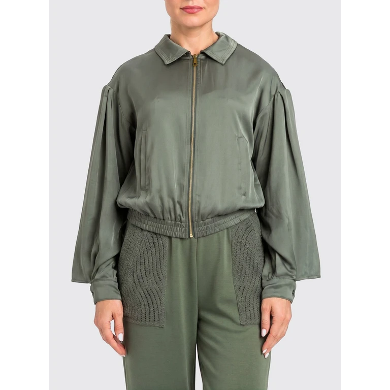 Viscose Bomber Jacket (261LL2LDD12843)