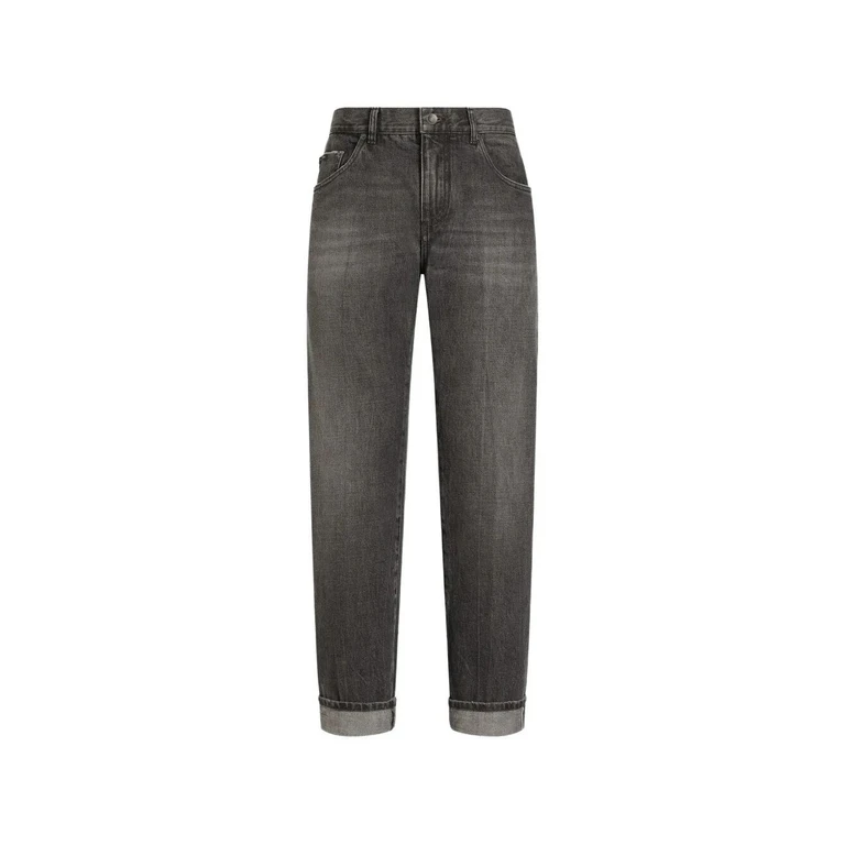 Dark Grey Cotton Jeans