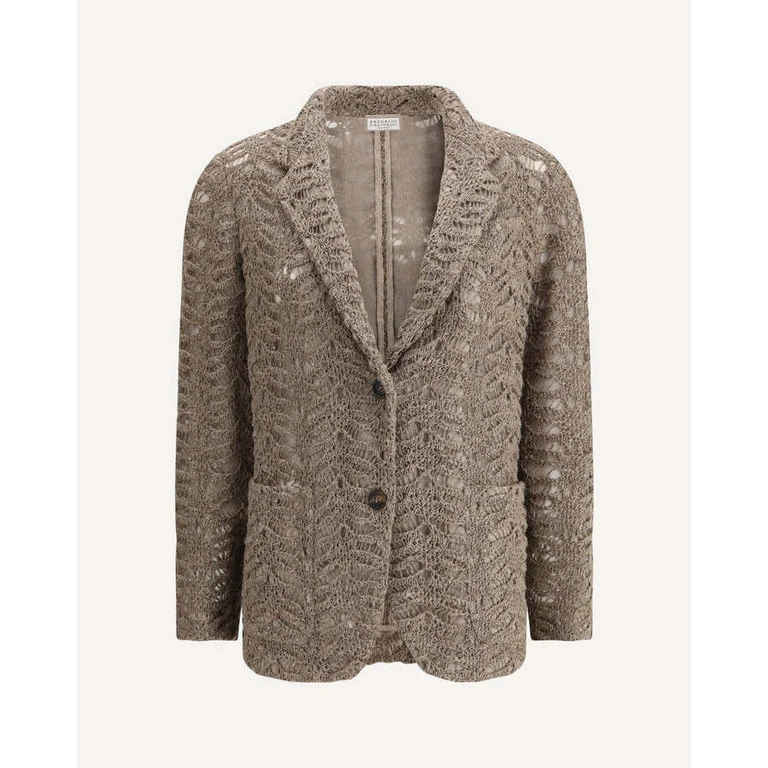 Wolight Brown Linen Blazer