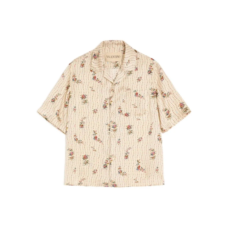 `Papier Floral` Bowling Shirt
