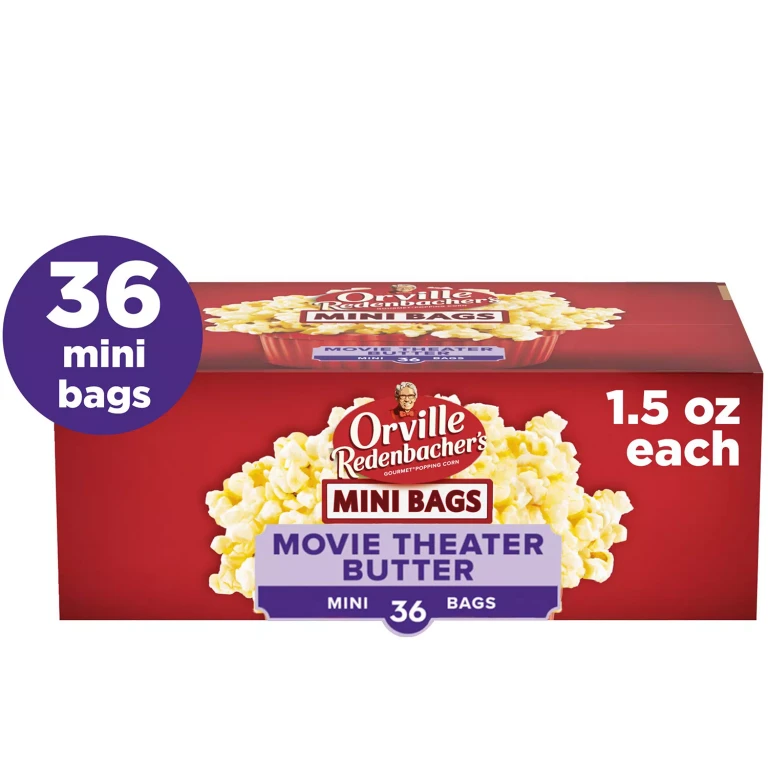 Movie Butter Microwave Popcorn, Mini Bags, 1.5 oz., 36 pk.