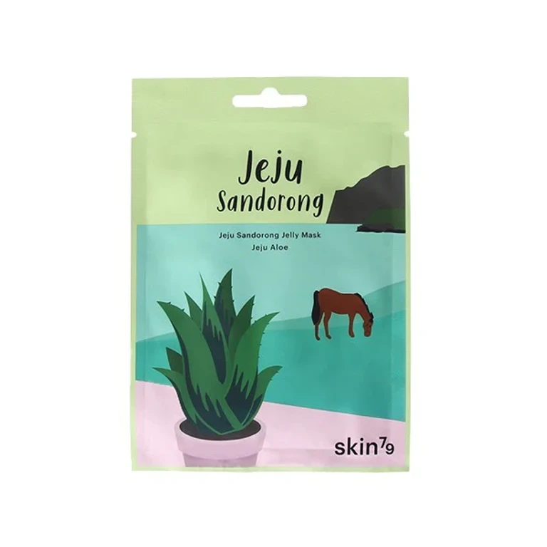 Soothing Fabric Mask With Aloe Vera Jeju Sandorong (Gelatin Mask) 33 Ml