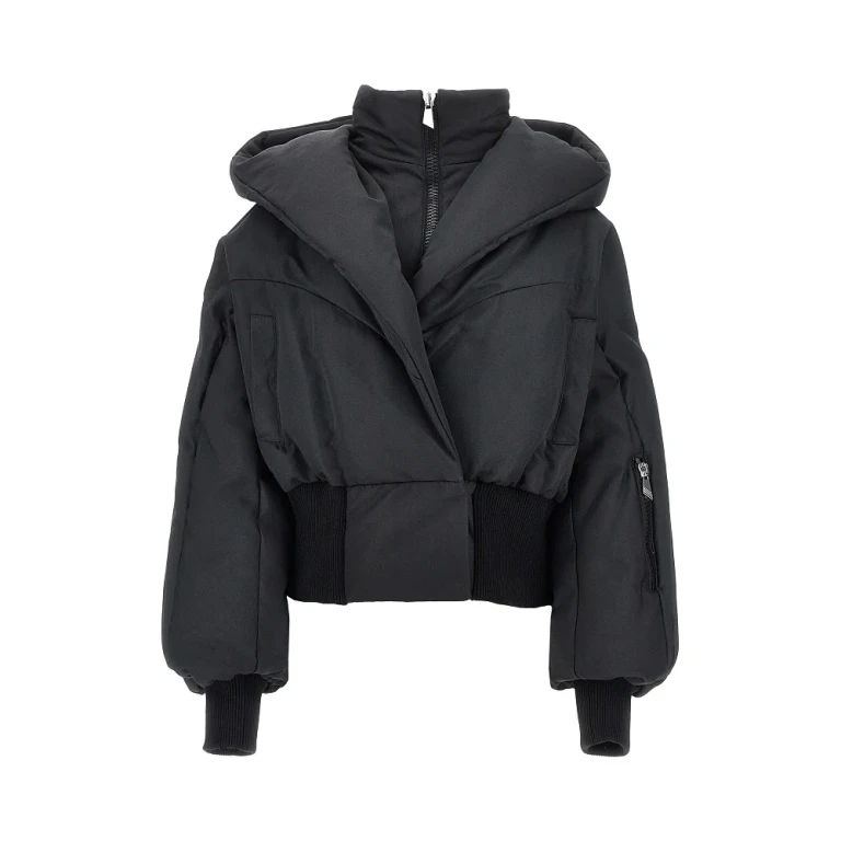Cotton-blend padded bomber jacket Woman 40