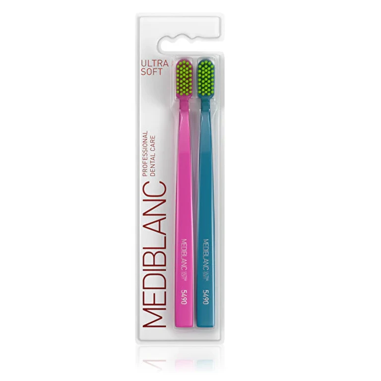 Ultra Soft Toothbrush Pink/Blue 2 Pieces