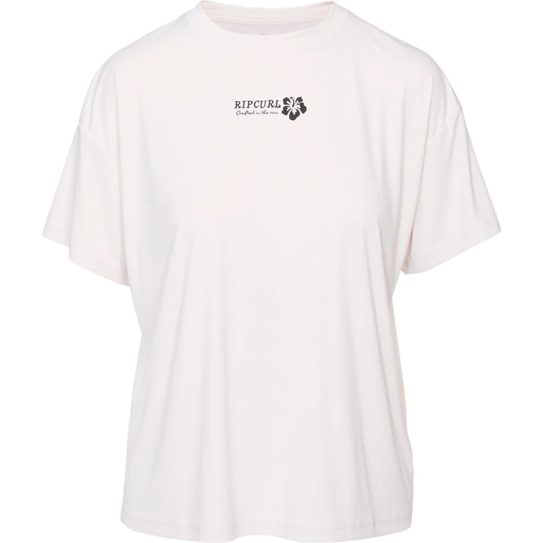 Hibiscus Surflite UPF 50 Rash T-Shirt - Women's