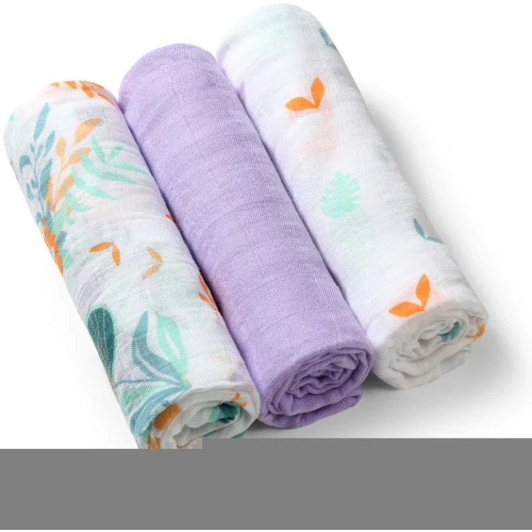 Take Care Natural Bamboo Diapers Cloth Diapers Purple 3 Pack