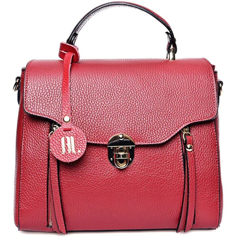 Red Leather Handbag for Women