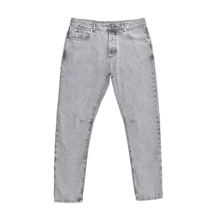 Stone Denim Five-Pocket Jeans