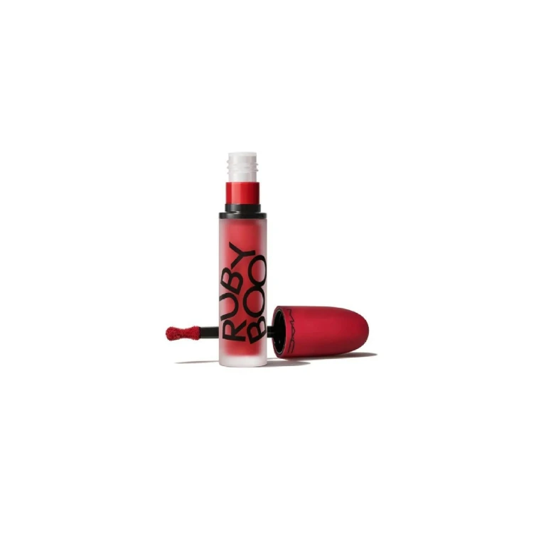 MAC Powder Kiss Ruby Boo Red Matte Liquid Lipstick 5ml